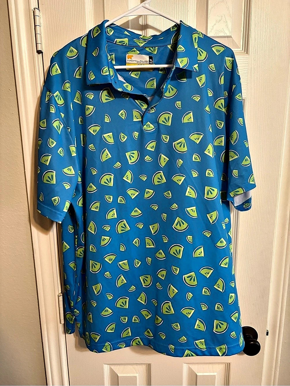 Nicklaus Men's Limes Short Sleeve Shirt XL Like New